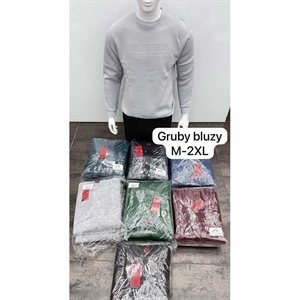 Bluza gruba męska pod szyje  M-2XL