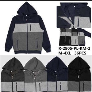 Bluza męska rozpinana na zamek z kapturem  M-4XL