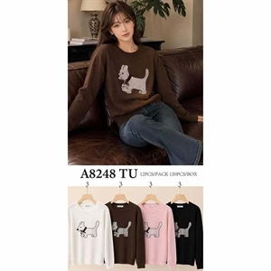 Sweter damski okrągły