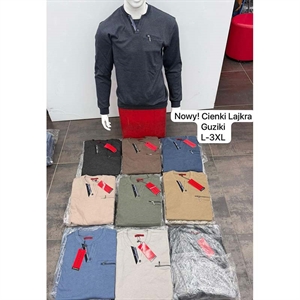 Bluza cienka lajkra męska  L-3XL