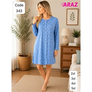 Koszula nocna bawełna damska  2XL-5XL