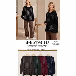 Sweter damski okrągły