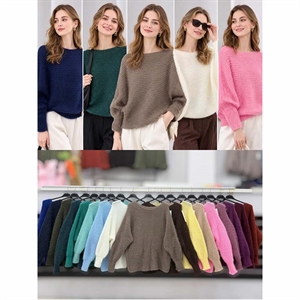 Sweter damski okrągły