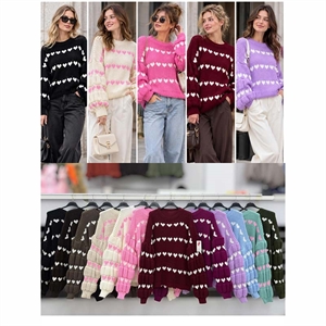 Sweter damski okrągły