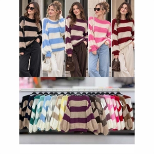 Sweter damski okrągły