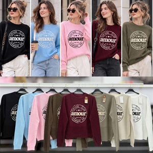Sweter damski okrągły