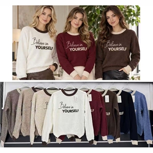 Sweter damski okrągły