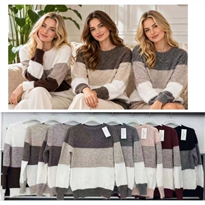 Sweter damski okrągły