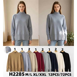 Sweter damski z półgolfem  M/L-XL/2XL