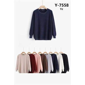 Sweter damski okrągły