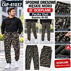 Spodnie dresowe ocieplane moro  M-4XL