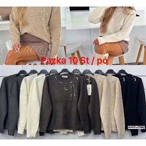Sweter damski okrągły