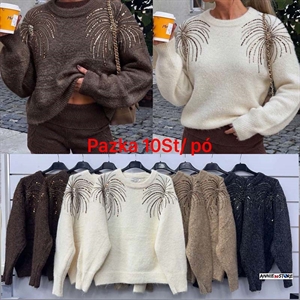 Sweter damski okrągły