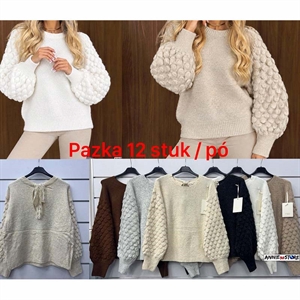 Sweter damski okrągły