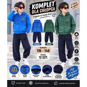 Komplet chłopięcy  116-146cm