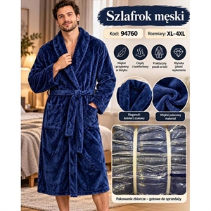 Szlafrok męski  XL-4XL