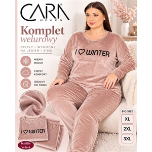 Komplet welurowy damski  XL-3XL