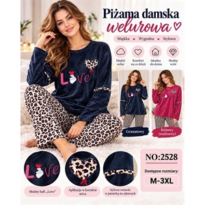 Piżama welurowa damska  M-3XL