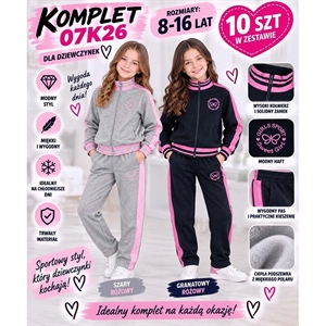 Komplet dziewczęcy 8-16