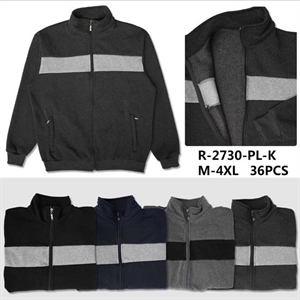 Bluza męska rozpinana na zamek bez kaptura  M-4XL