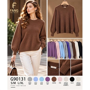 Sweter damski okrągły  S/M-L/XL