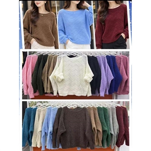 Sweter damski okrągły