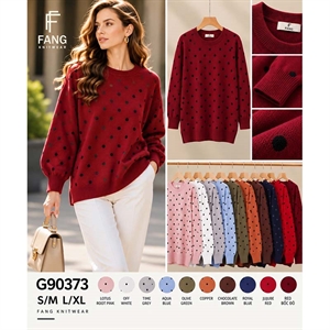 Sweter damski okrągły  S/M-L/XL