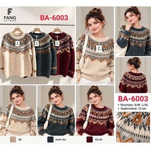 Sweter damski okrągły  S/M-L/XL