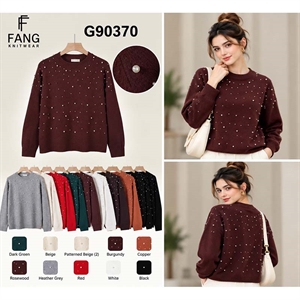 Sweter damski okrągły