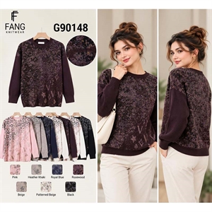 Sweter damski okrągły
