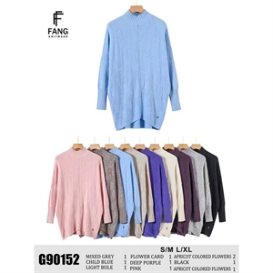 Sweter damski z golfem  S/M-L/XL