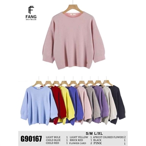 Sweter damski okrągły  M/L-L/XL