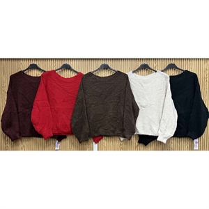 Sweter damski okrągły