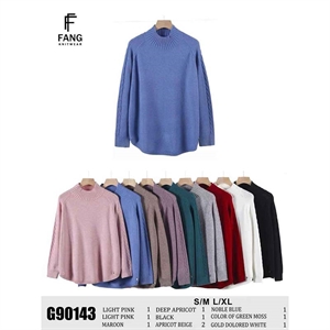 Sweter damski z golfem  S/M-L/XL
