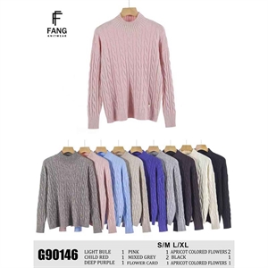 Sweter damski z golfem  S/M-L/XL