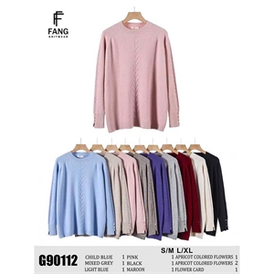 Sweter damski okrągły  S/M-L/XL