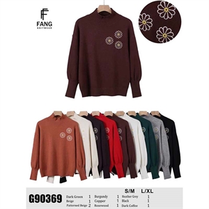 Sweter damski z golfem  S/M-L/XL