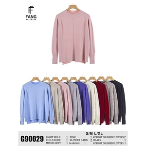 Sweter damski okrągły  S/M-L/XL