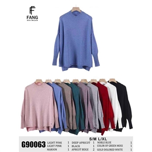 Sweter damski okrągły  S/M-L/XL