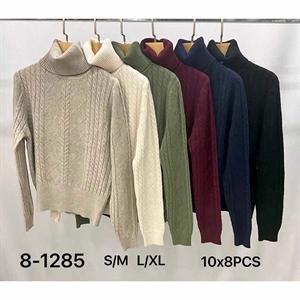 Sweter damski z golfem  S/M-L/XL