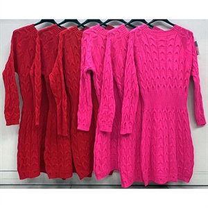 Okrągła sukienka sweterkowa damska