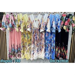 Sukienka plisowana damska długość (140cm) produkt Włoski