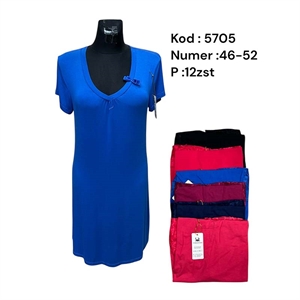 Koszula nocna damska z krótkim rękawem  46-52