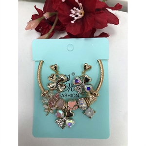 Komplet biżuterii kolczyki i bransoletka