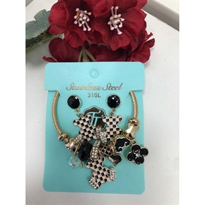 Komplet biżuterii kolczyki i bransoletka