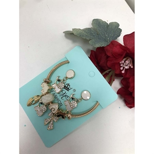 Komplet biżuterii kolczyki i bransoletka