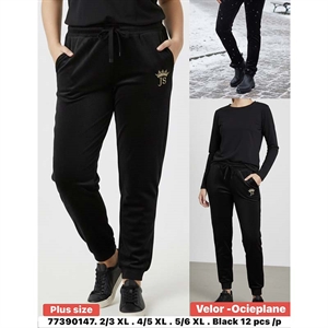 Spodnie welurowe ocieplane (2XL/3XL-5XL/6XL)