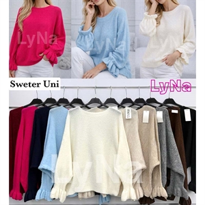 Sweter damski okrągły