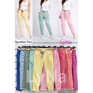 Spodnie damskie z paskiem produkt Włoski