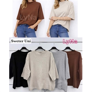 Sweter damski z krótkim rękawem